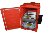 Durable Red 90Litre Front Loading Insulated Food Pan Carrier