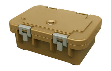 Brown Durable 15cm Depth Full Size Insulated GN Food Pan Carrier