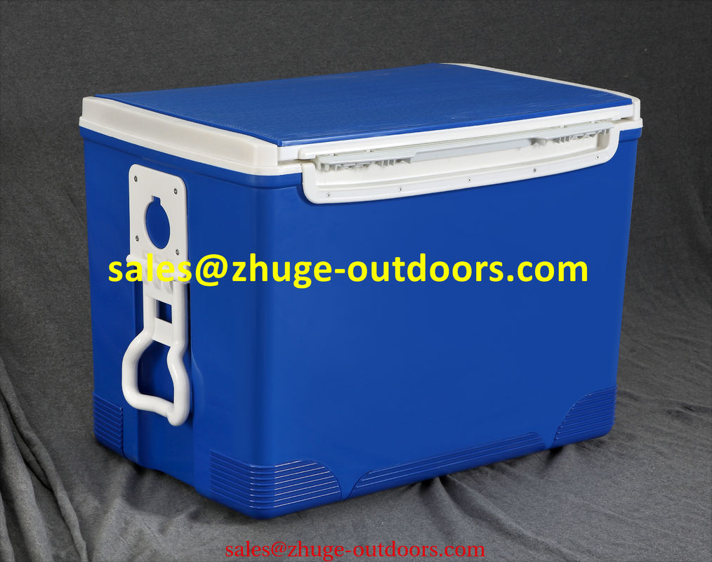 Hot Sale 70 Liter PU Insulation Blue Plastic Ice Cooler Box