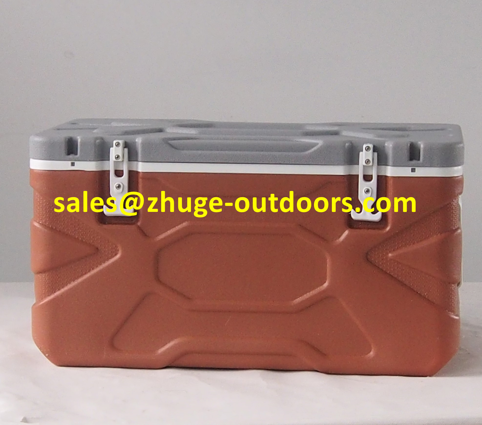 Hot Sale 55 Liter PU Insulation Blue Plastic Ice Cooler Box